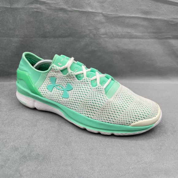 Under‎ Armour Women’s Speedform Apollo Running Shoes Sz 9 Green - Picture 1 of 9